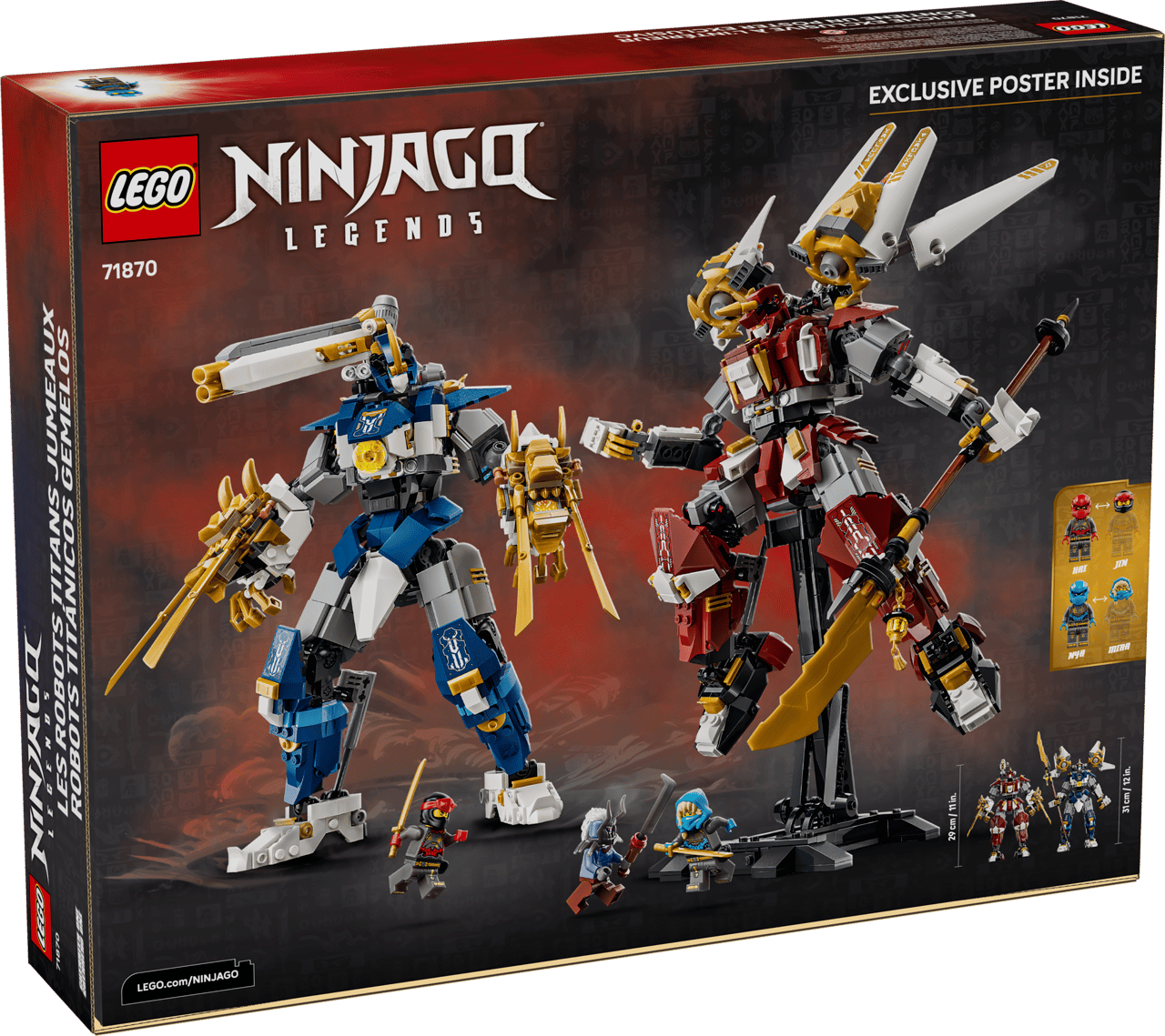 LEGO NINJAGO Twin Titan Mechs 71870