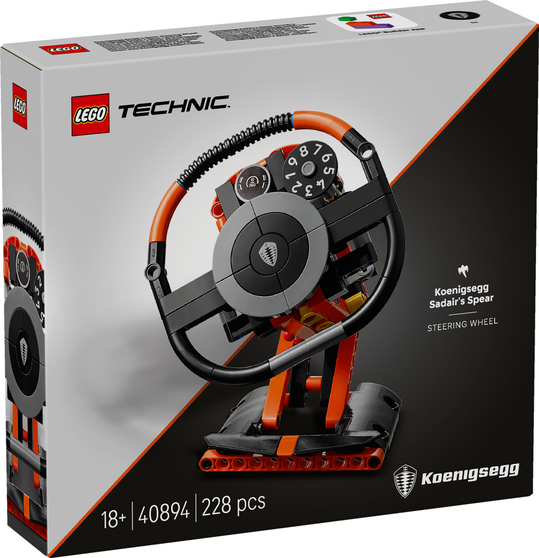 LEGO Technic - Koenigsegg Sadair's Spear Steering Wheel - 40894