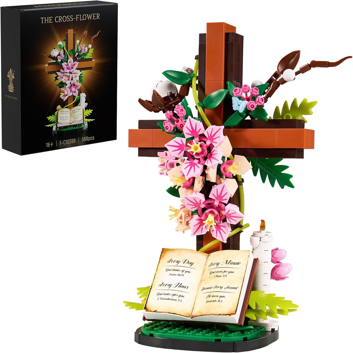 JMSHIDAI Flower Cross of Jesus F-C10398