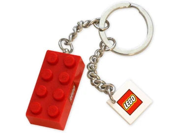 LEGO 2 x 4 Brick - Red Key Chain