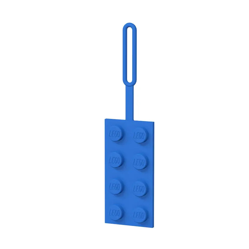 LEGO 2x4 Blue Luggage Tag