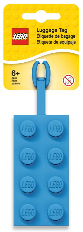 LEGO 2x4 Blue Luggage Tag