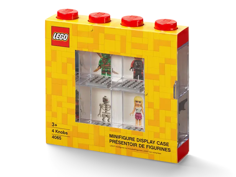 LEGO 8-Minifigure Display Case – Red