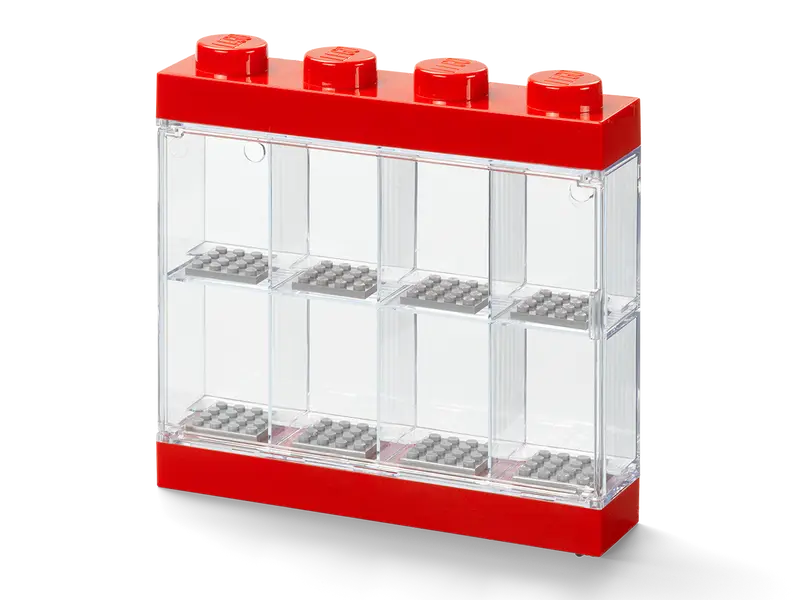LEGO 8-Minifigure Display Case – Red