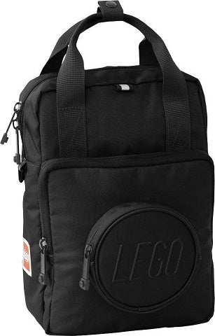 LEGO Black Backpack, Brick Shape 1 x 1 with Zippered Stud