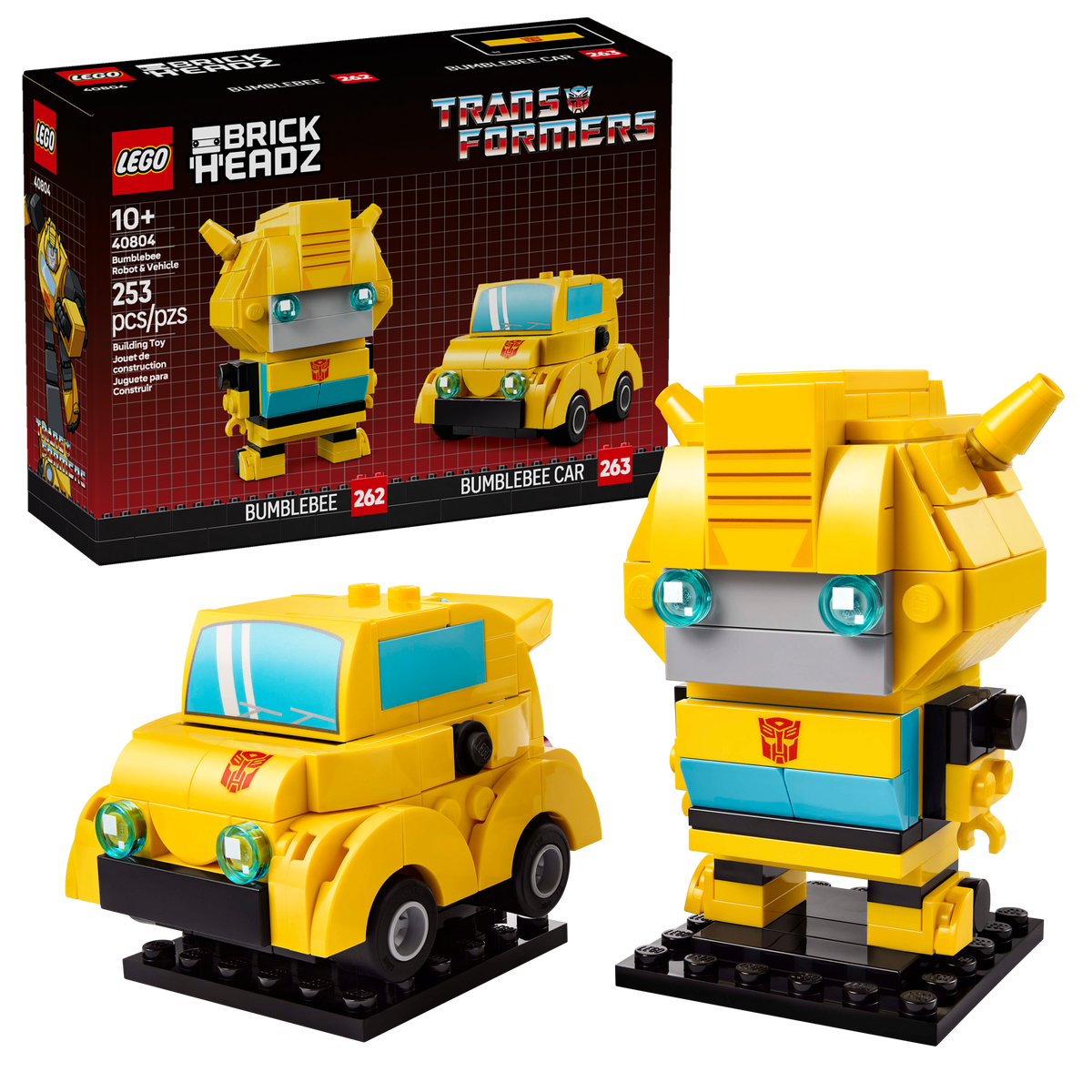 LEGO BrickHeadz Bumblebee Robot & Vehicle 40804