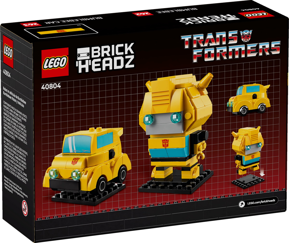 LEGO BrickHeadz Bumblebee Robot & Vehicle 40804