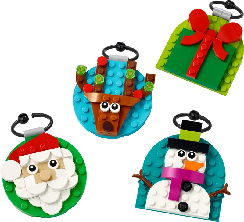 LEGO Christmas Ornament Selection