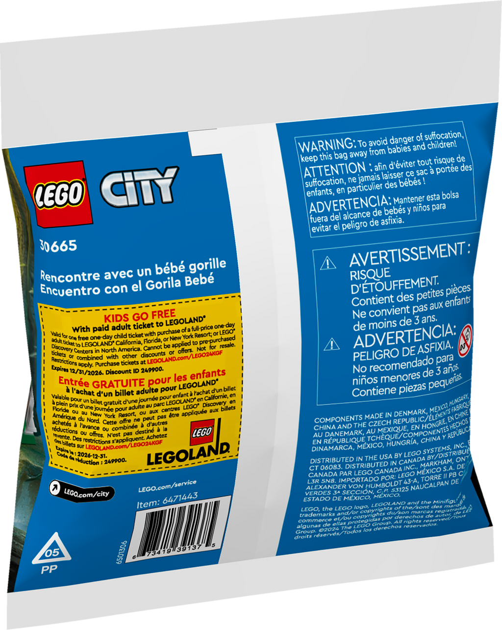 LEGO City Baby Gorilla Encounter 30665