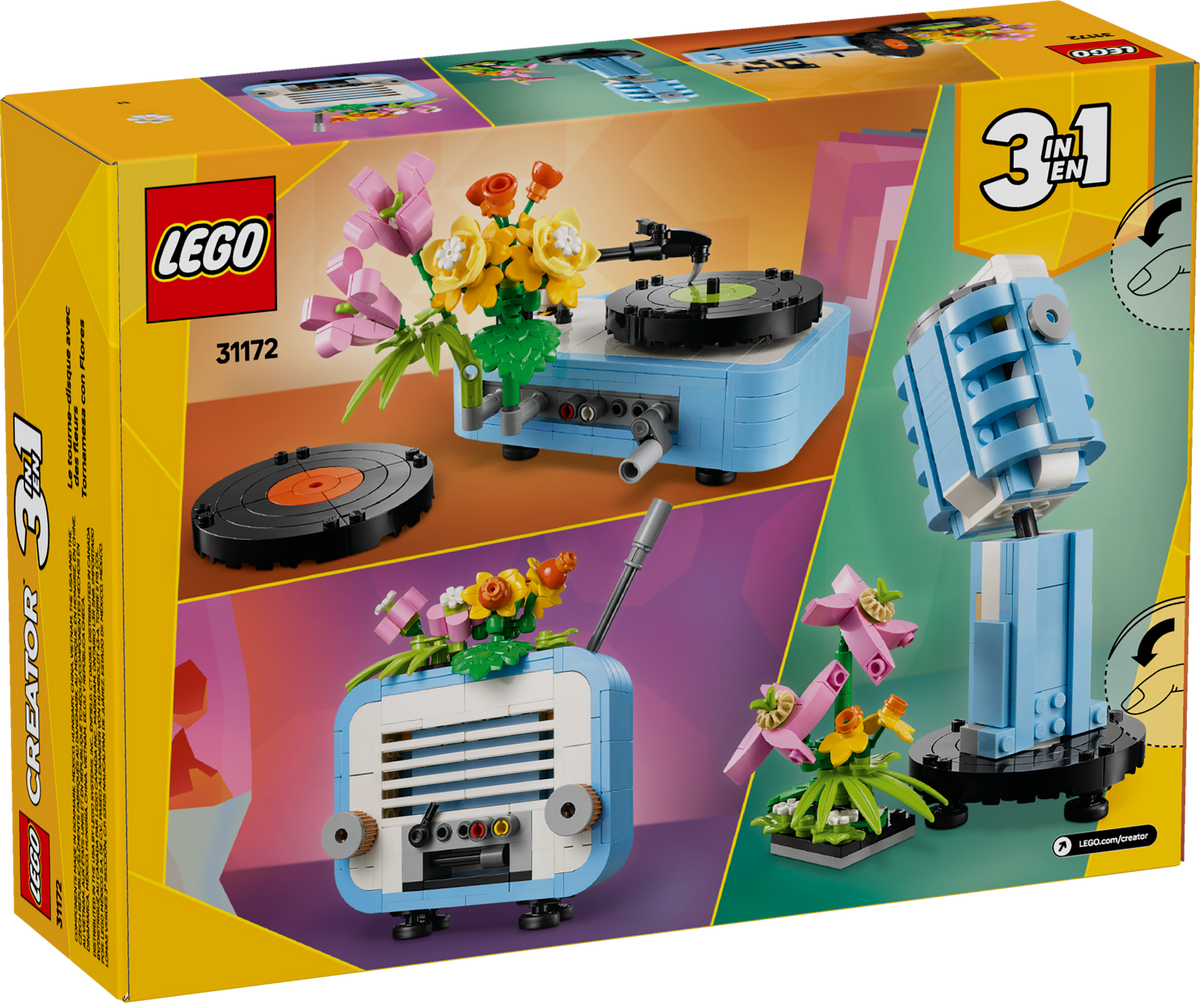 LEGO Creator 3-in-1 Record Player with Flowers 31172