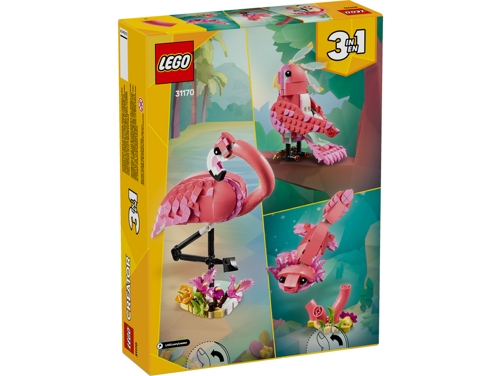 LEGO Creator 3in1 Wild Animals: Pink Flamingo 31170