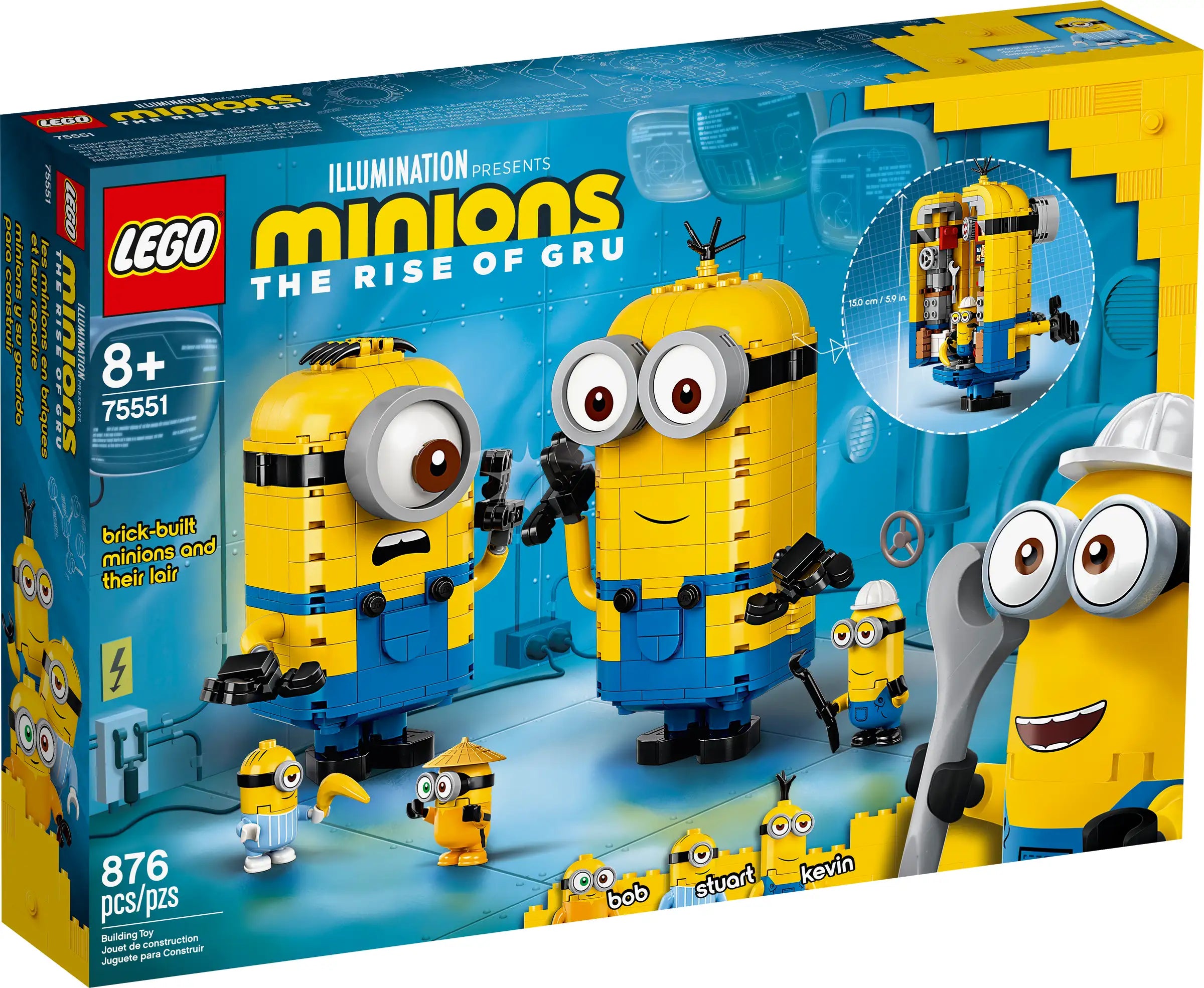 LEGO Despicable Me Brick Built Minions and Their Lair