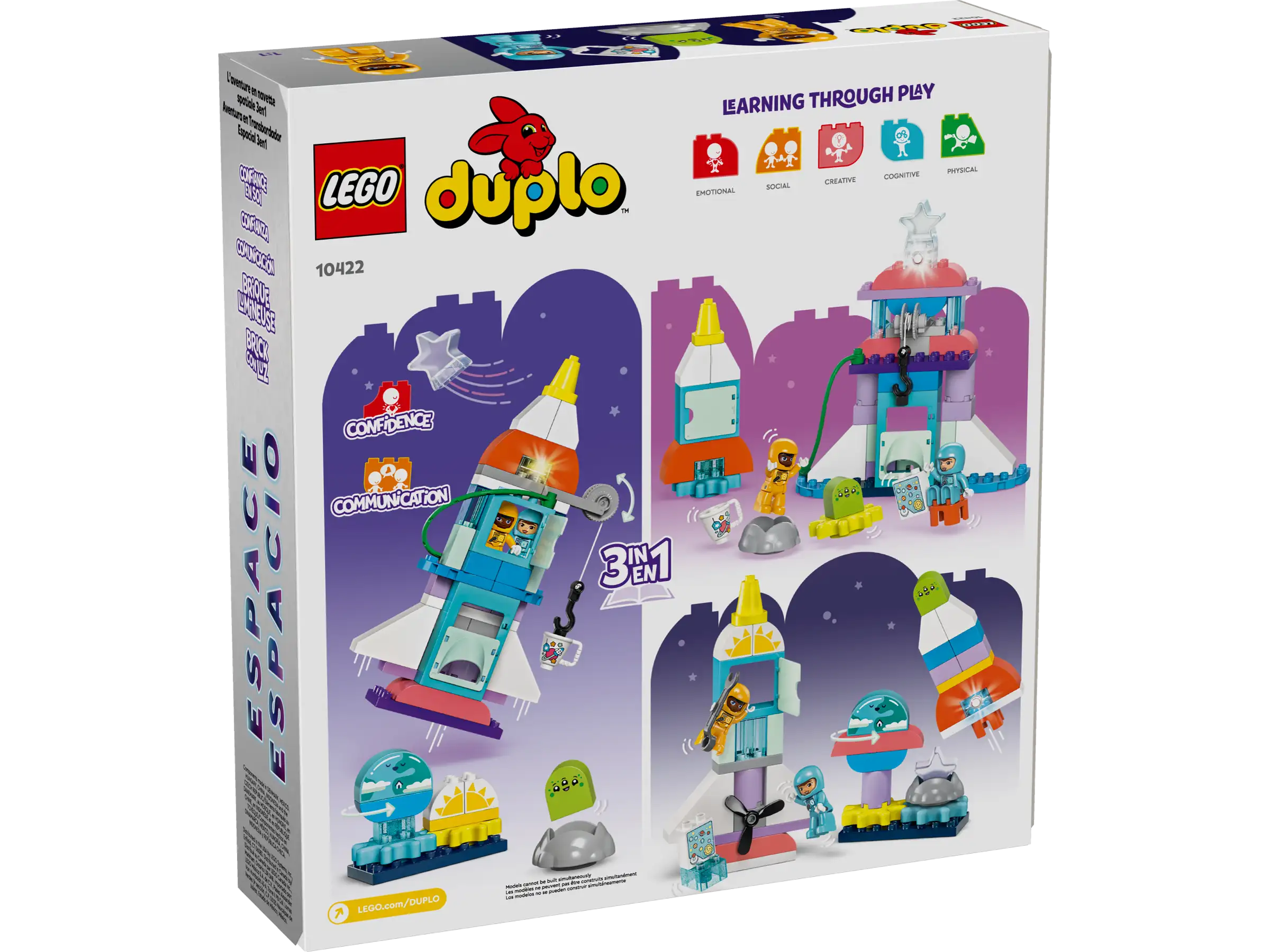 LEGO Duplo 3 in 1 Space Shuttle Adventure