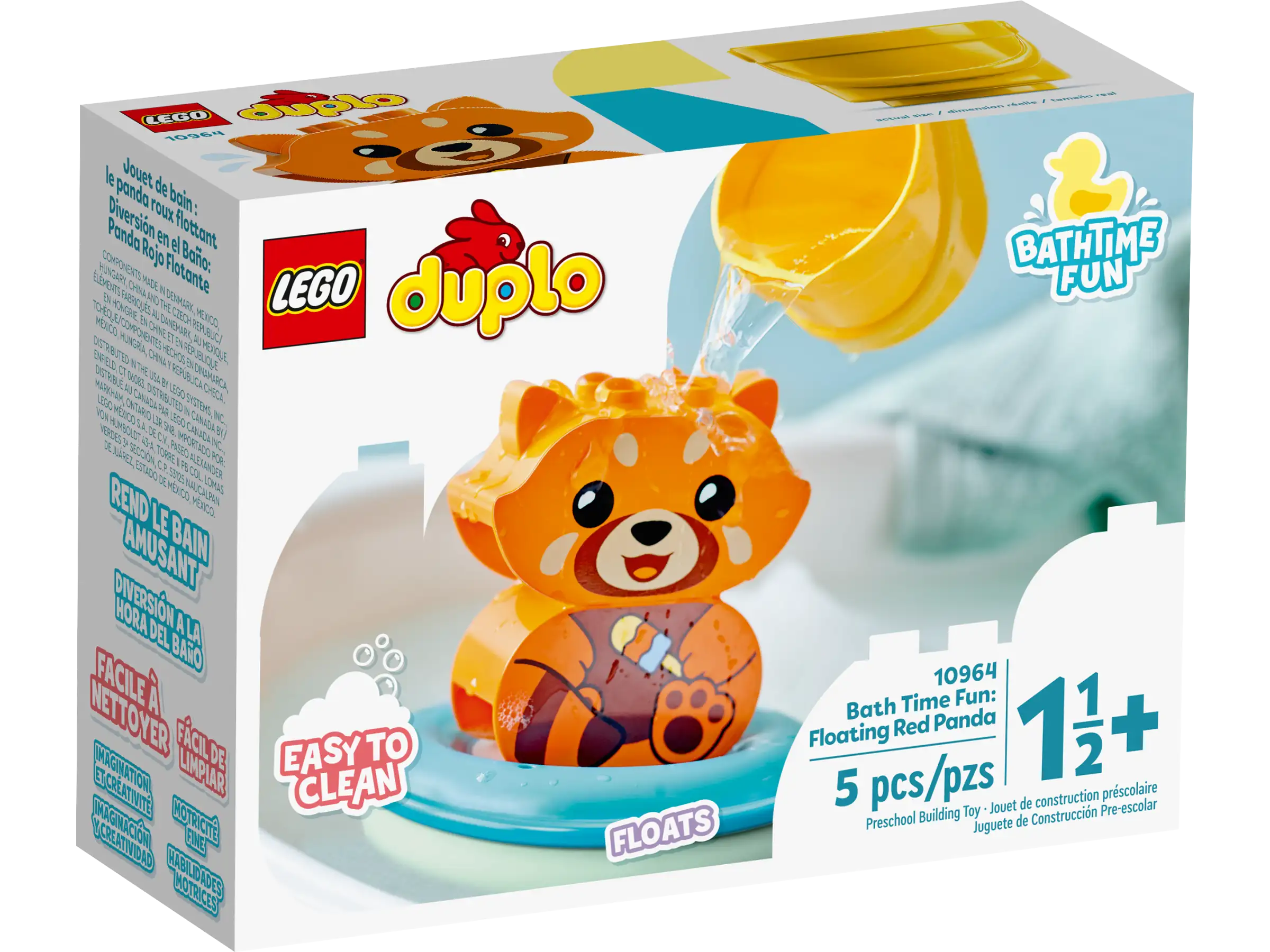 LEGO Duplo Bath Time Fun: Floating Red Panda