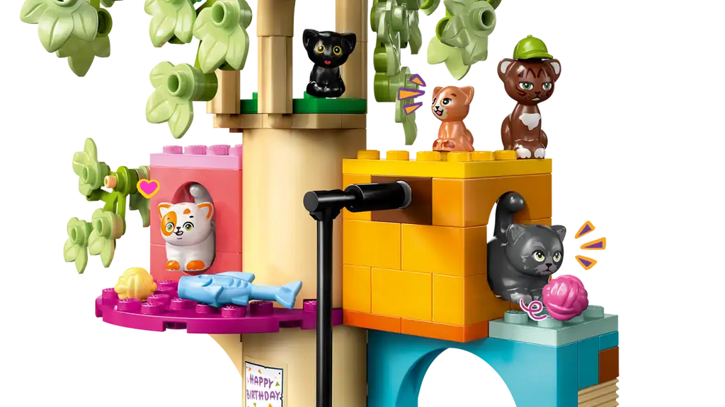 Lego Friends Cat Birthday Party & Tree House