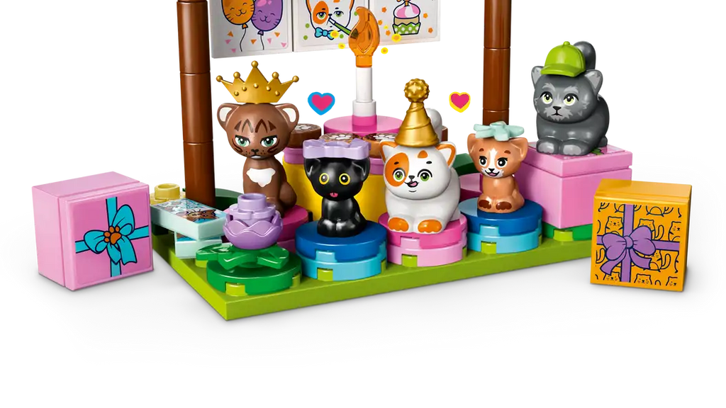 Lego Friends Cat Birthday Party & Tree House