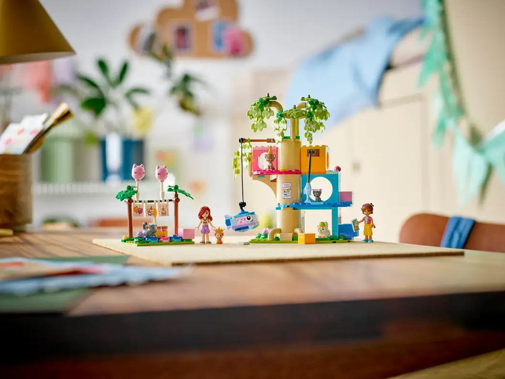 Lego Friends Cat Birthday Party & Tree House