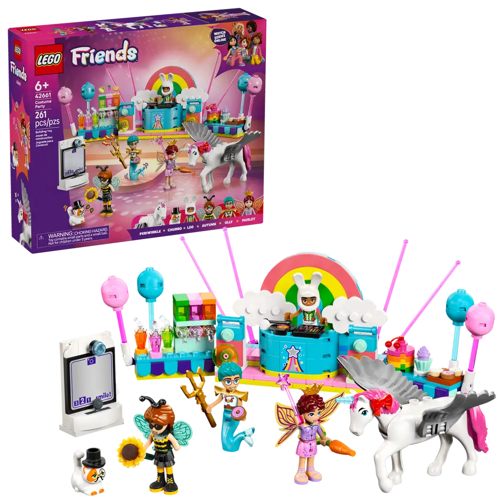 Lego Friends Costume Party with Unicorns & Fairy