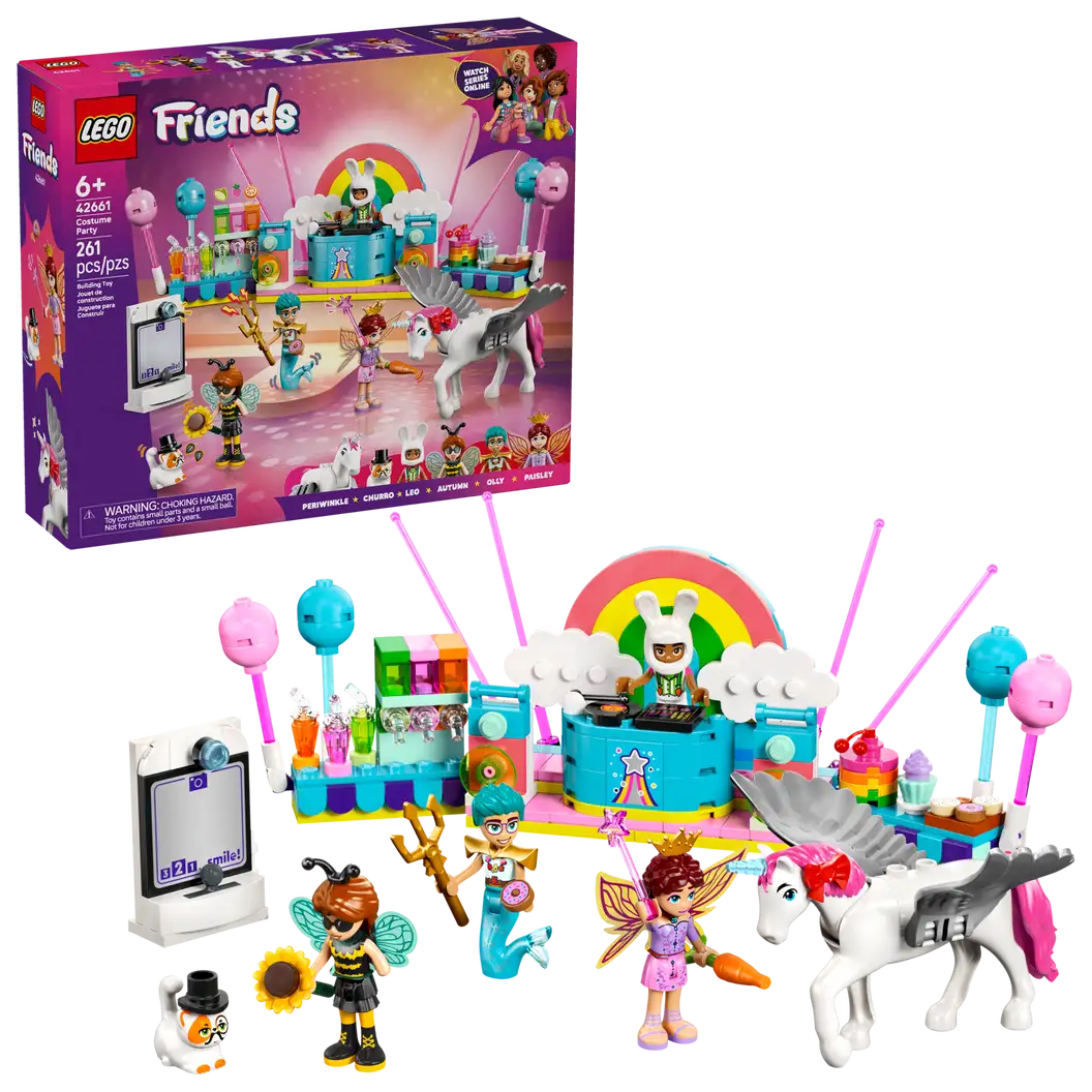 Lego Friends Costume Party with Unicorns & Fairy
