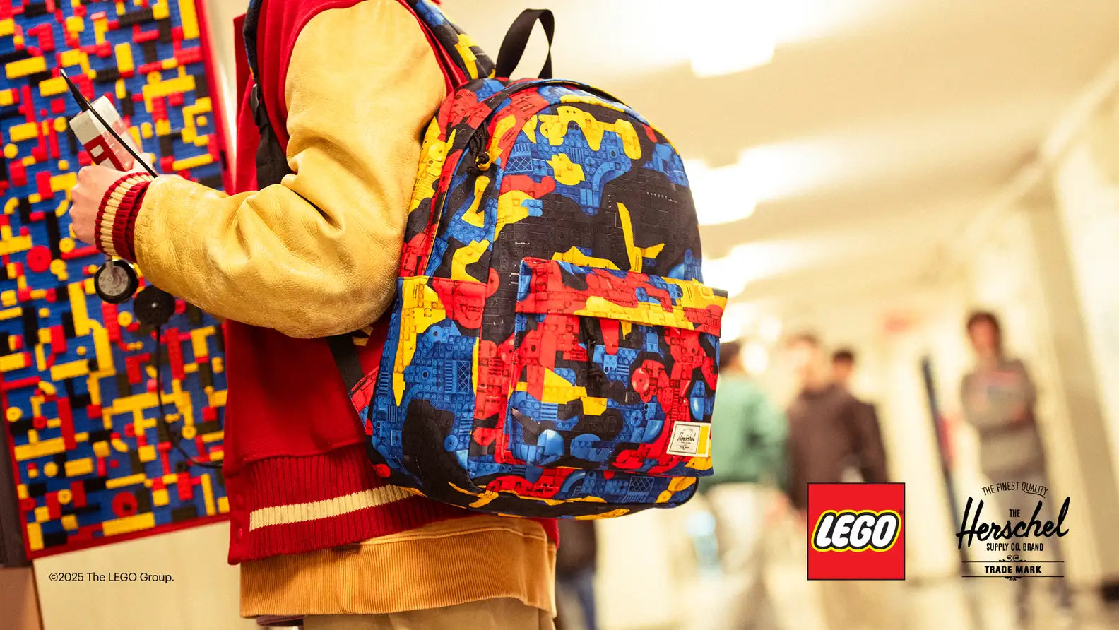 LEGO Herschel Classic 26L Backpack Abstract Bricks