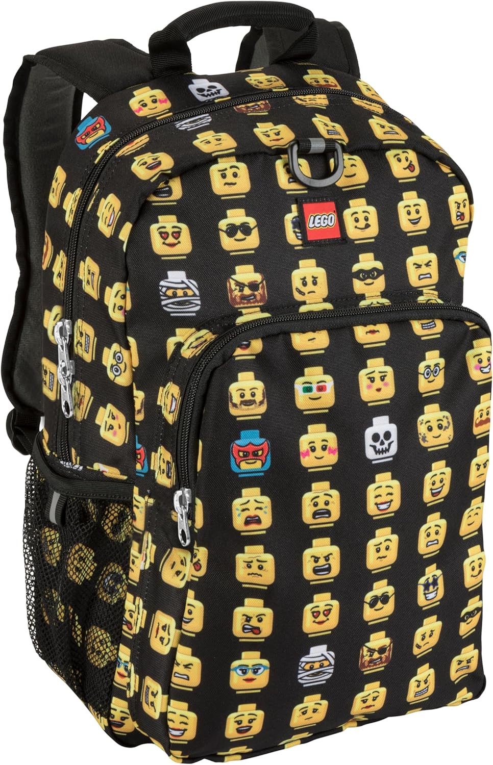 Lego Iconic Prints - Minifigures Heads Kids School Backpack