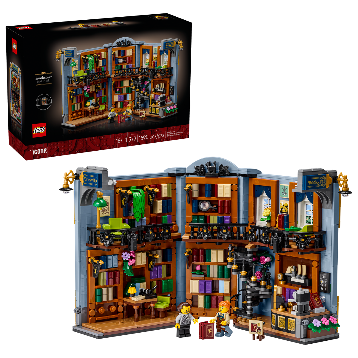 LEGO Icons Bookstore Book Nook 11379