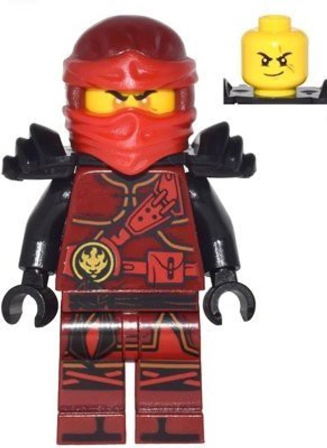 LEGO Kai - The Hands of Time, Black Armor, Dual Sided Head Minifigure