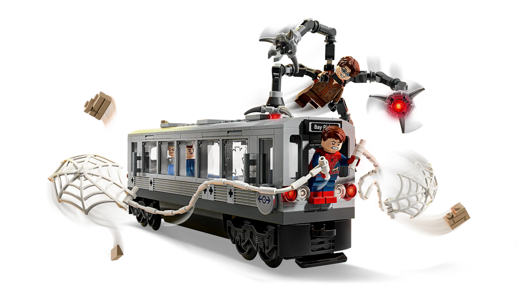 Lego Marvel Super Heroes Spider Man versus Doc Ock Subway Train Scene