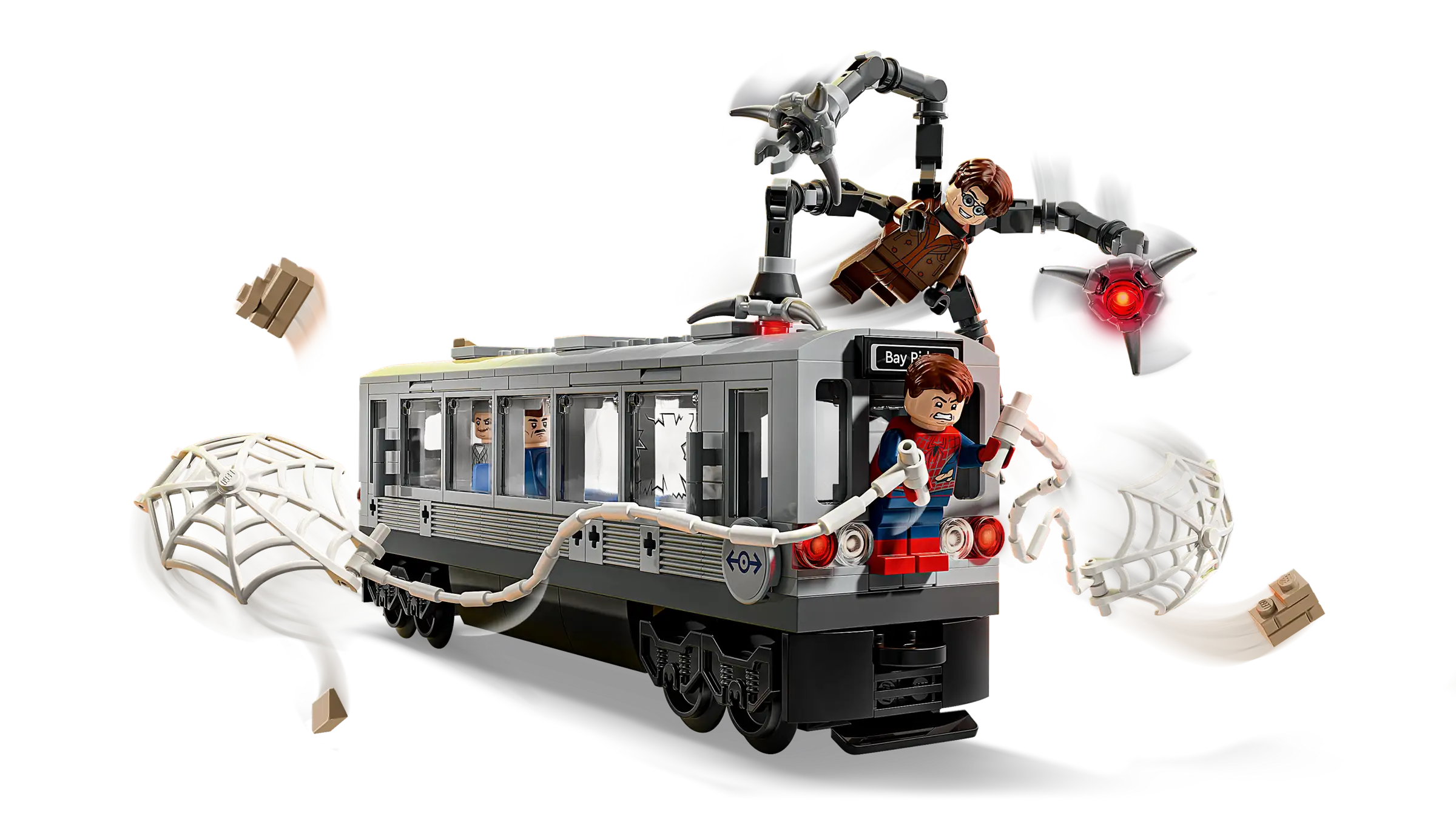 Lego Marvel Super Heroes Spider Man versus Doc Ock Subway Train Scene