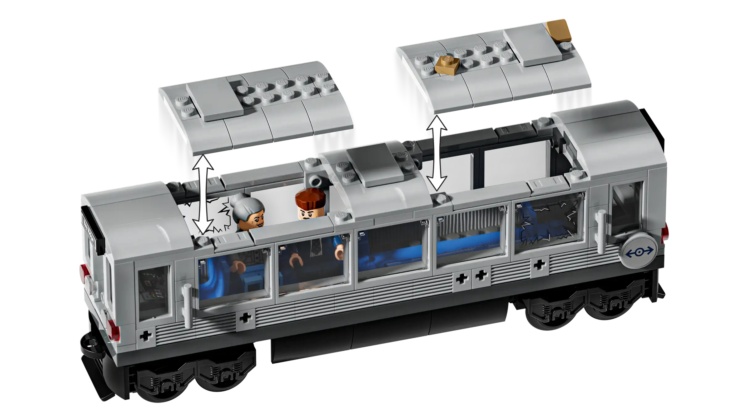 Lego Marvel Super Heroes Spider Man versus Doc Ock Subway Train Scene