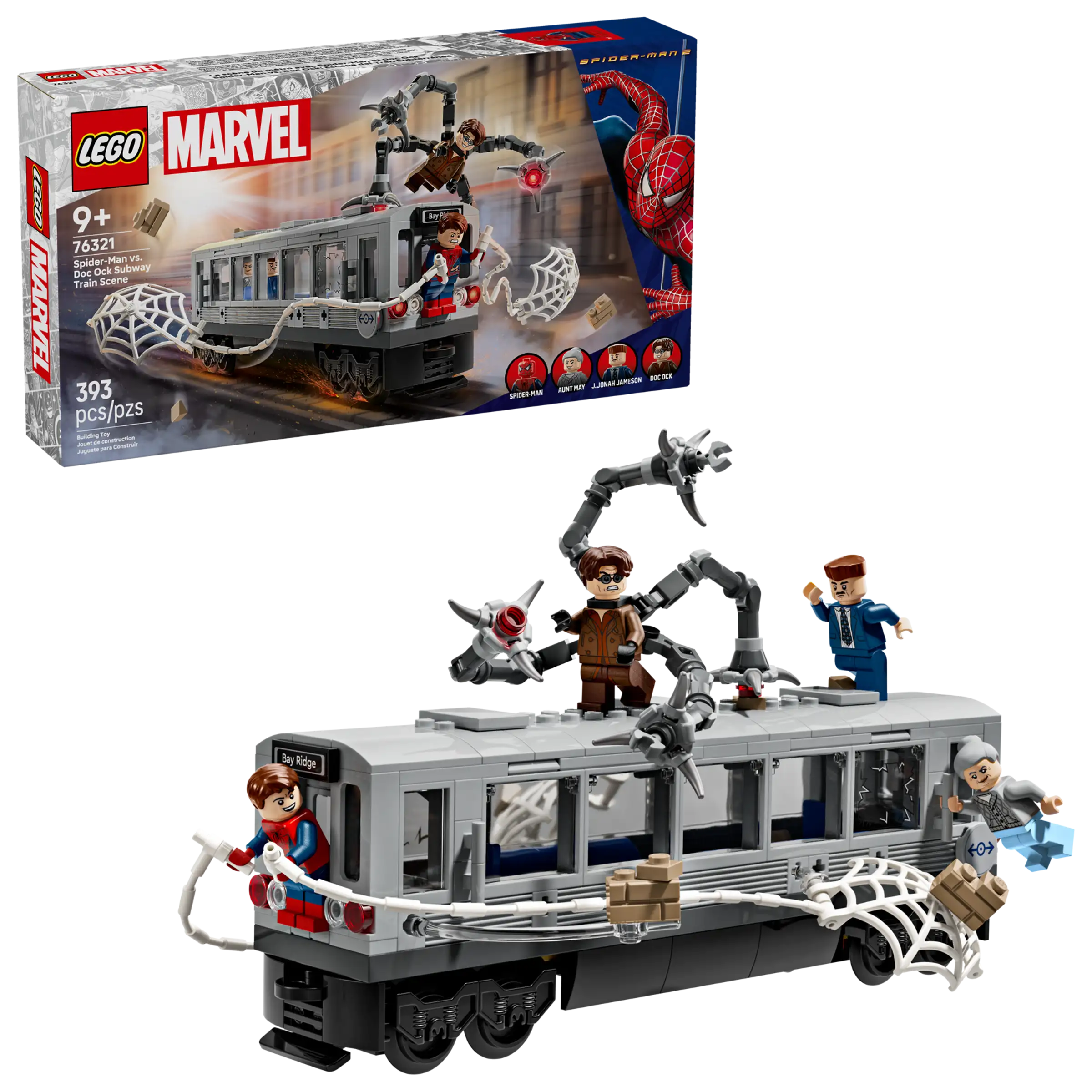 Lego Marvel Super Heroes Spider Man versus Doc Ock Subway Train Scene