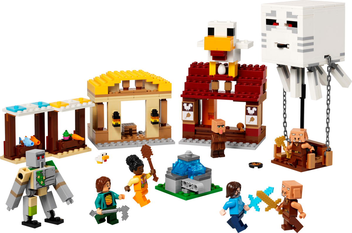LEGO Minecraft The Ghast Balloon Village Attack 21273