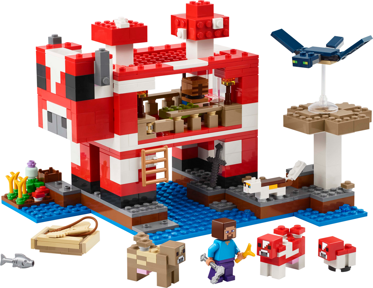 LEGO Minecraft The Mooshroom House 21270