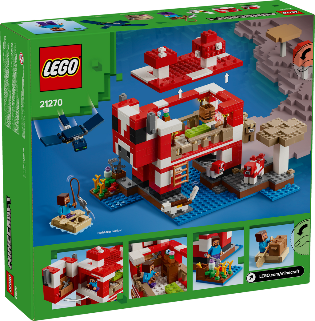 LEGO Minecraft The Mooshroom House 21270