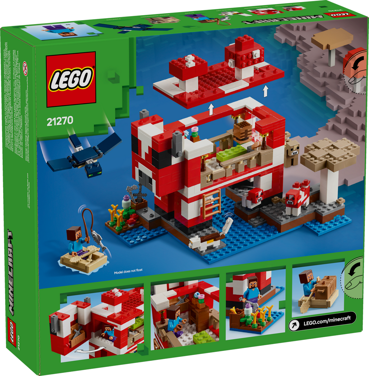 LEGO Minecraft The Mooshroom House 21270