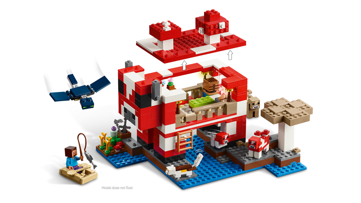 LEGO Minecraft The Mooshroom House 21270