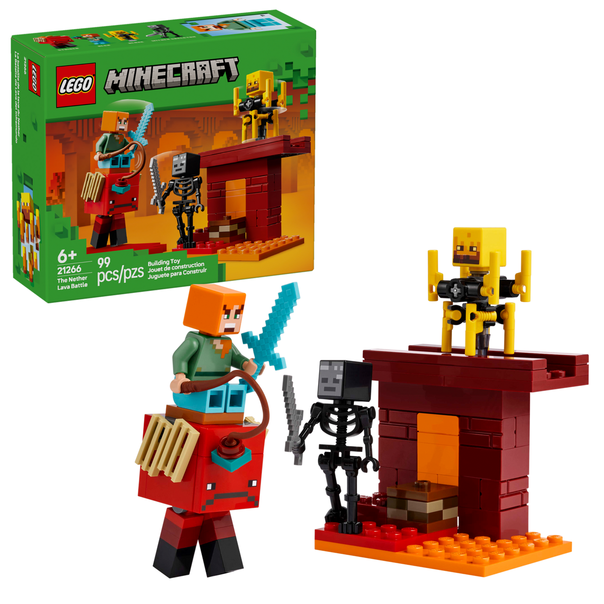 LEGO Minecraft The Nether Lava Battle 21266