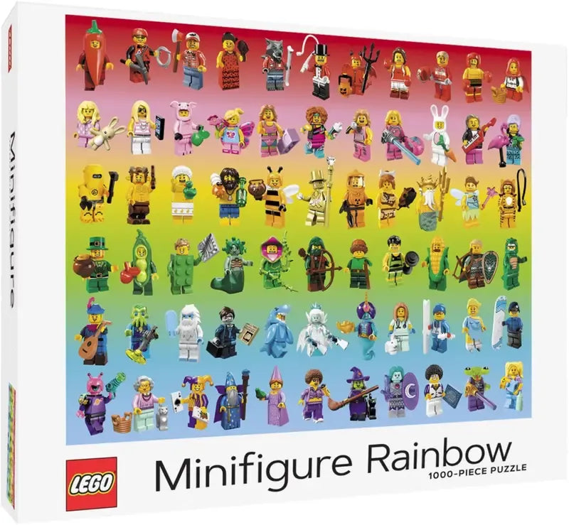 LEGO Minifigure Rainbow 1,000 Piece Puzzle