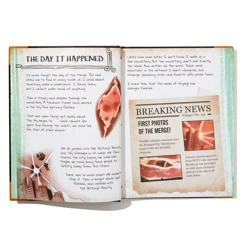 LEGO NINJAGO: MYSTERIES OF THE MERGED WORLD BOOK