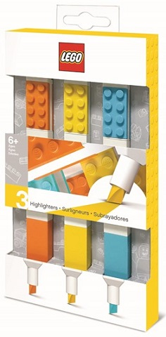 LEGO Pen Set, Felt Tip 3 Colors (Highlighters)