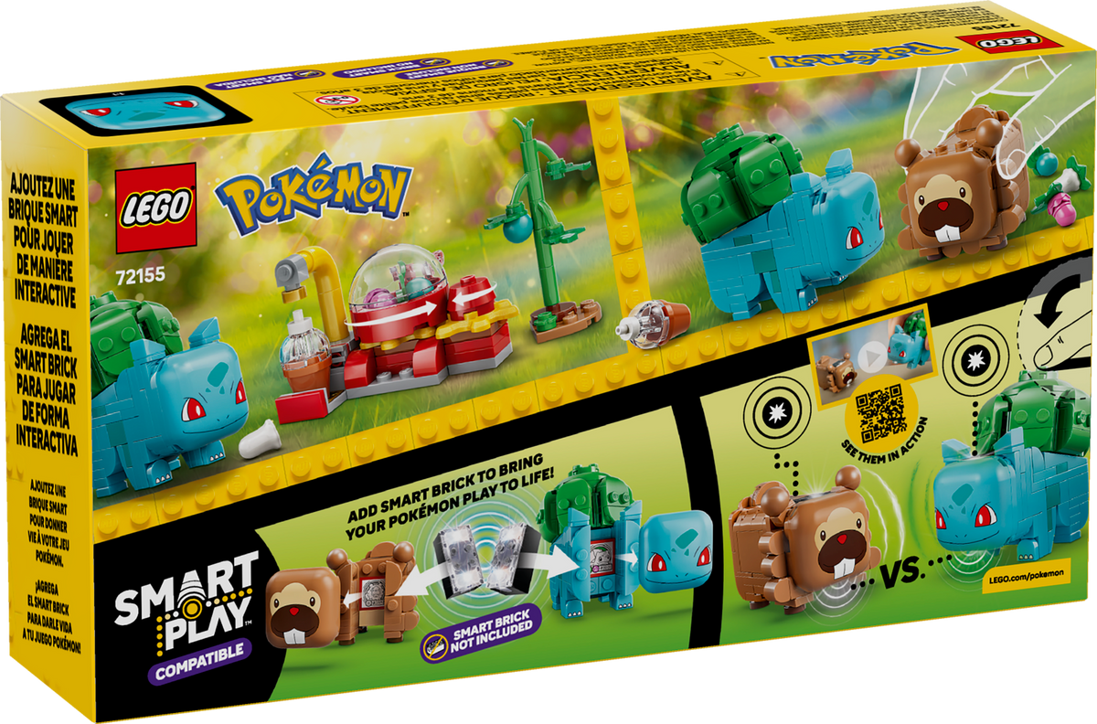 LEGO Pokémon SMART Play Berry Bash with Bulbasaur and Bidoof 72155