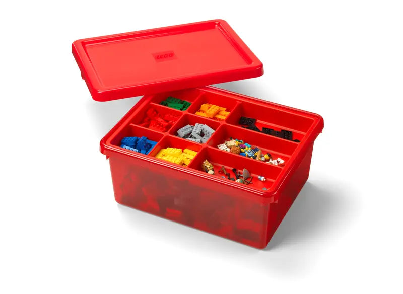 LEGO Red Compartment Storage Box