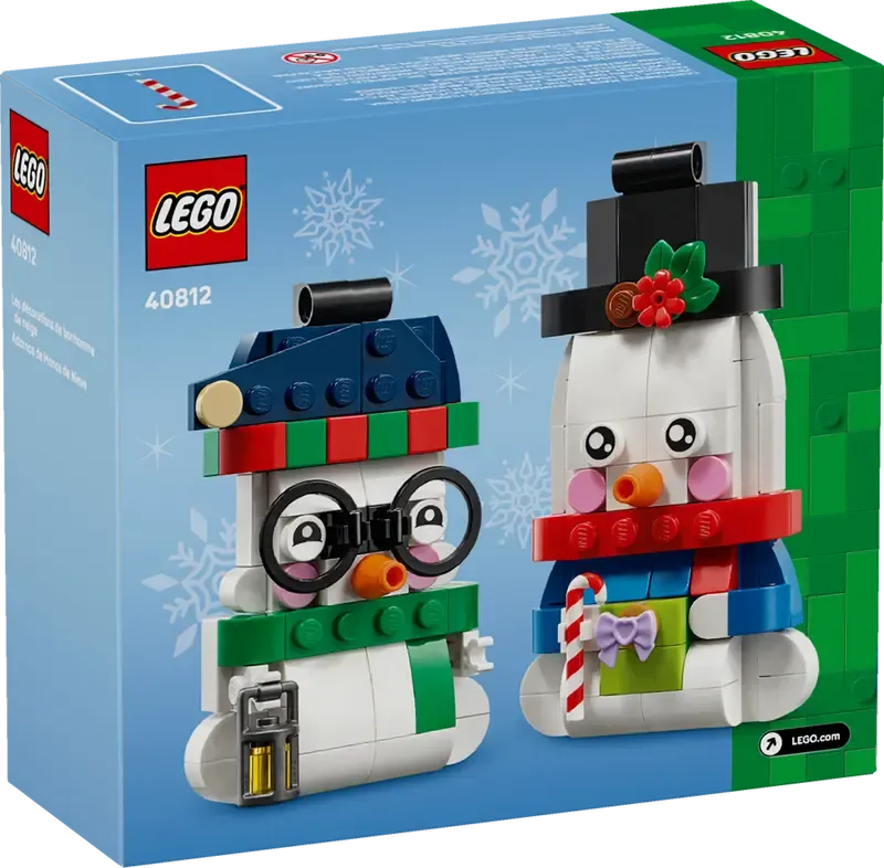 LEGO Snowman Ornaments-Bricking Lebanon
