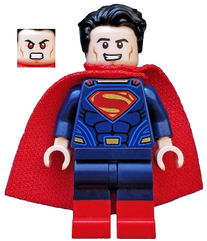 LEGO Superman - Dark Blue Suit (Spongy Cape, Red Boots) Minifigure