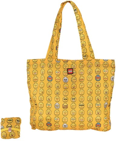LEGO Tote Bag, Minifigure Heads (Packable)
