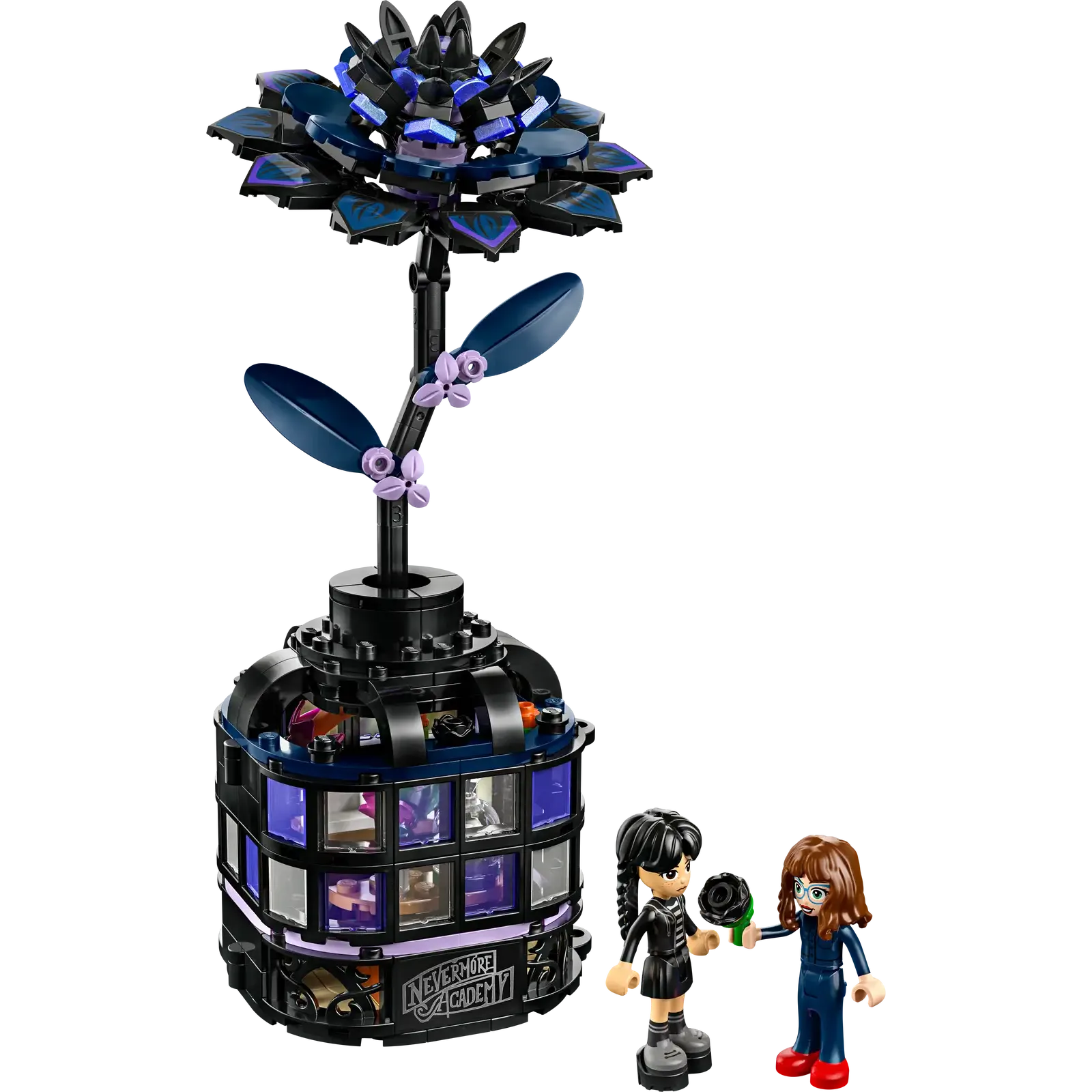 Lego Wednesday Black Dahlia Flower