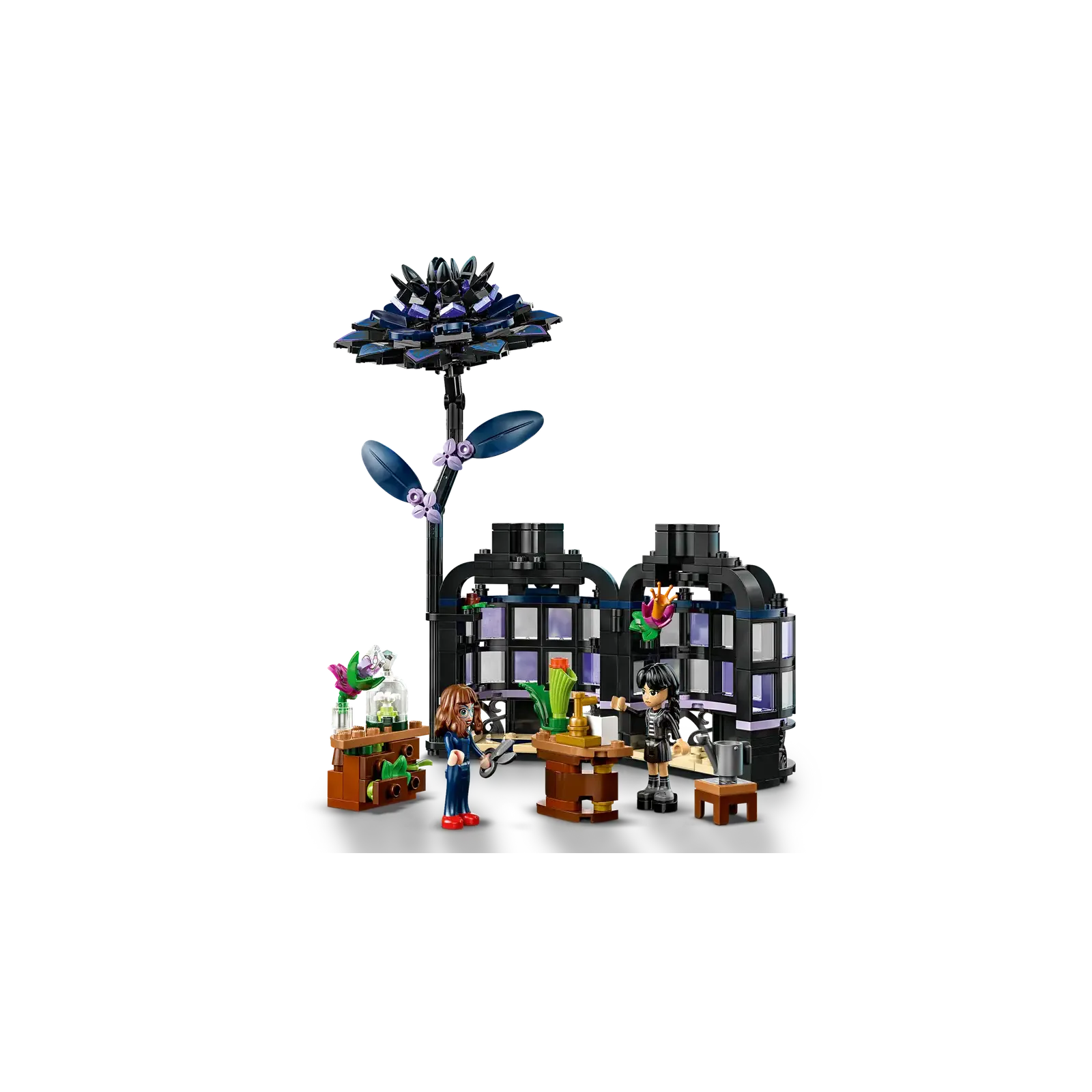 Lego Wednesday Black Dahlia Flower