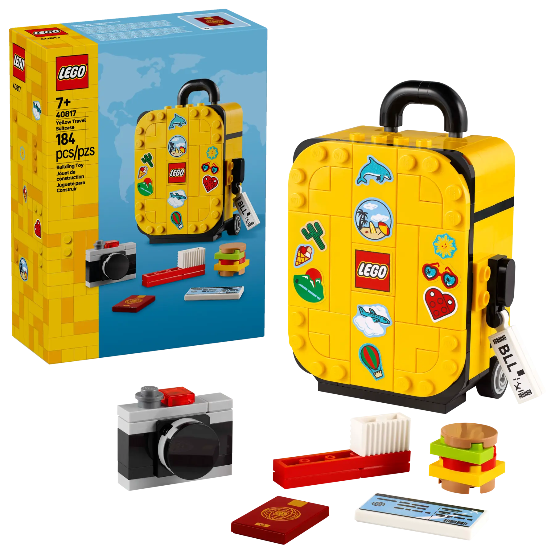 LEGO - Yellow Travel Suitcase