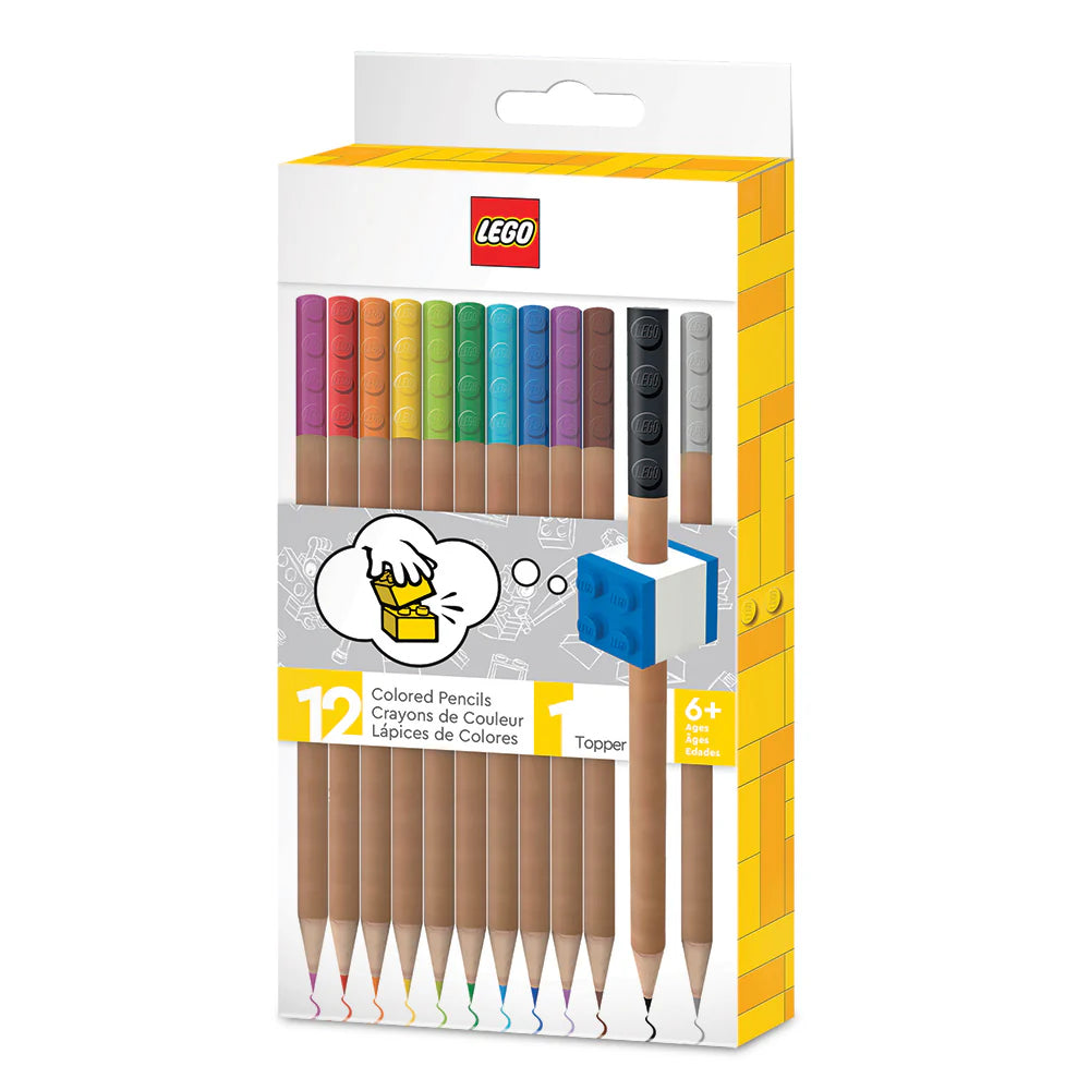 LEGO® Colored Pencils with Topper 12 Pack