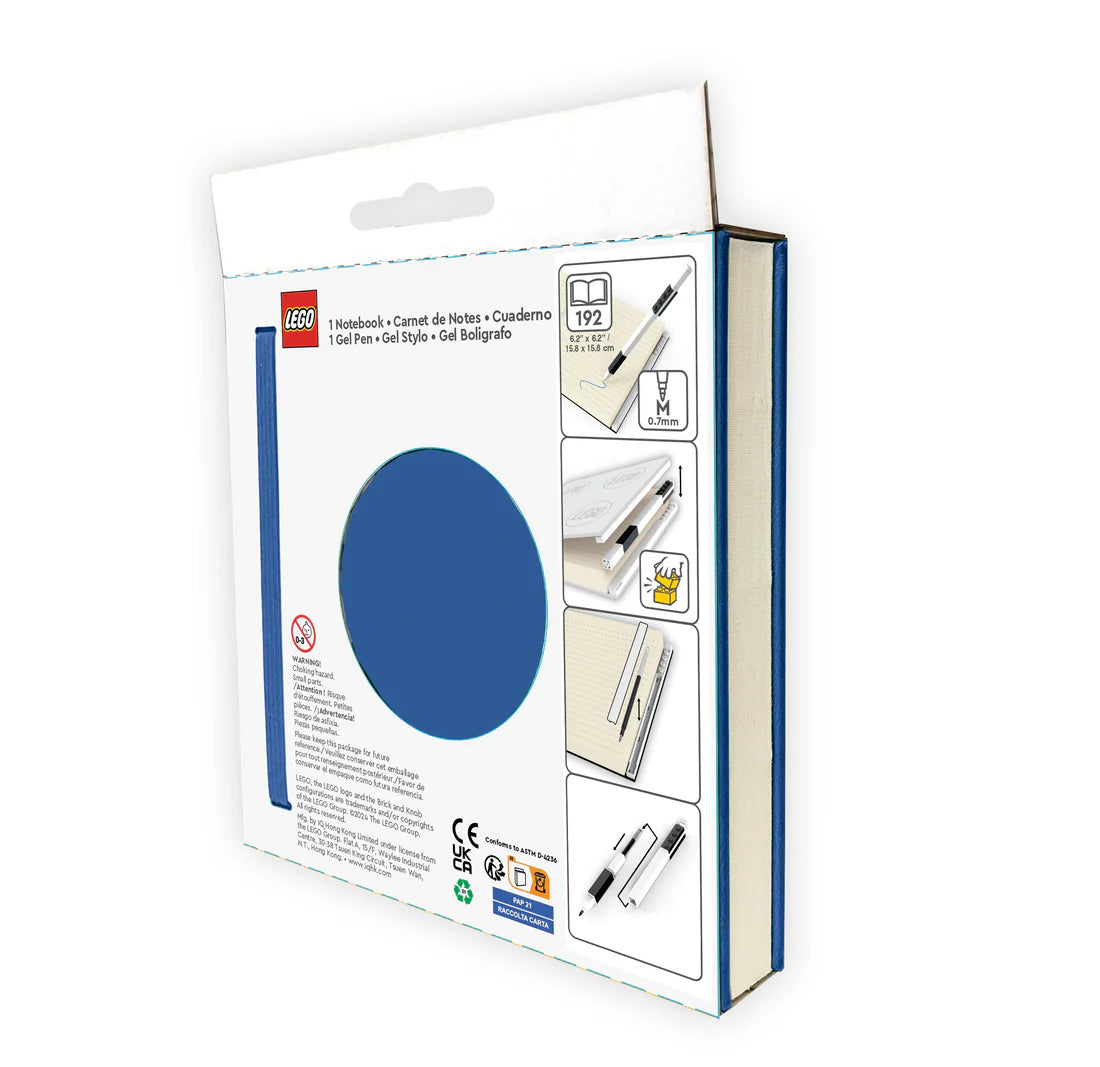 LEGO® Locking Notebook with Gel Pen Blue- in Box